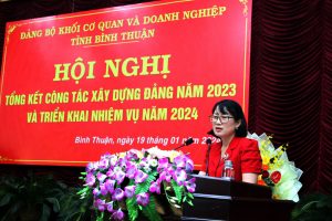 Tổng kết hoạt động của Đảng bộ Khối cơ quan và doanh nghiệp tỉnh Bình Thuận năm 2023